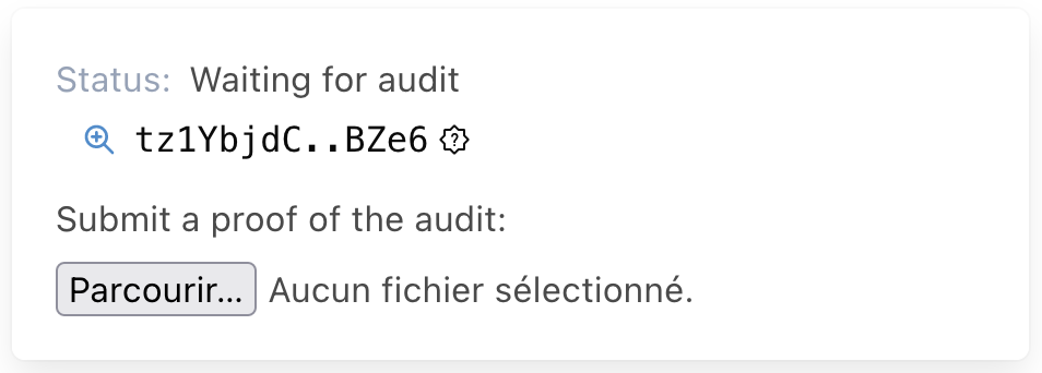 Rejected audit